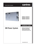 Xantrex XW4024-120/240-60 User's Manual