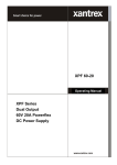 Xantrex XPF 60-20 User's Manual