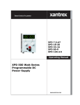 Xantrex XPD 18-30 User's Manual