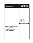 Xantrex XFR User's Manual