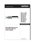 Xantrex XFR 2800 User's Manual