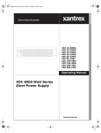 Xantrex TM-XDSL-01XN User's Manual