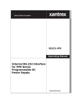Xantrex RS232-XPD User's Manual