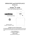Xantrex PV-30208 User's Manual