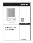 Xantrex GT 2.5-DE User's Manual