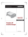 Xantrex FREEDOM HF 1000 User's Manual