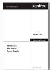 Xantrex 42V 10A User's Manual