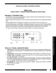 Xantech RS41AV User's Manual