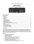 Xantech RS2321X8 User's Manual