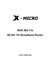 X-Micro IEEE 802.11b User's Manual