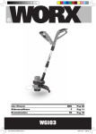 WORX Tools Trimmer WG103 User's Manual
