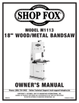 Woodstock M1113 User's Manual