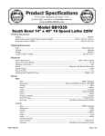 Woodstock SB1039 User's Manual