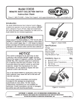 Woodstock D3038 User's Manual