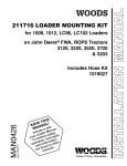 Woods Equipment MOUNTING KIT 211716 User's Manual