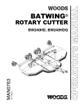 Woods Equipment BATWING BW240HD User's Manual