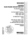 Woods Equipment 1002899 User's Manual