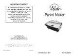 Wolfgang Puck BCGL0005 User's Manual