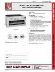 Wolf IRB36 User's Manual