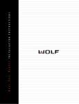 Wolf DUAL FUEL RANGES User's Manual