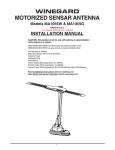 Winegard MA1055G User's Manual