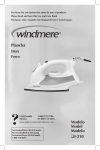 Windmere I-210 User's Manual