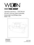 Wilton 7060 User's Manual