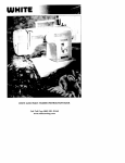White Sewing Machine 2200 User's Manual