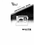 White Sewing Machine 1599 User's Manual