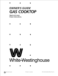 White-Westinghouse 318132200 User's Manual