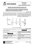 White Rodgers 760-56 Flame Sensor Installation Instructions