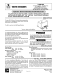 White Rodgers 668-501 Kwik-Sensor CAD Cell Relays Installation Instructions