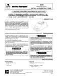 White Rodgers 5059-134 Pilot Relight Control Installation Instructions