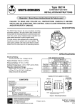 White Rodgers 36C74 User's Manual