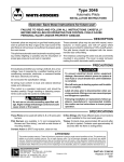 White Rodgers 3046-5 Mercury Flame Sensors Installation Instructions