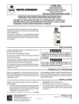 White Rodgers 201-20 Refrigeration Temperature Controls for Walk-In Boxes Installation Instructions