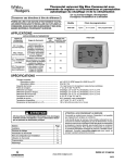 White Rodgers 1F95-1280 Installation and Operation Instructions (French)