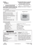 White Rodgers 1F85ST-0422 Installation and Operation Instructions (Spanish)