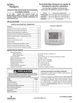 White Rodgers 1F85-0471 Installation and Operation Instructions (Spanish)