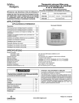 White Rodgers 1F85-0422 Installation and Operation Instructions (French)