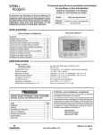 White Rodgers 1F80-0471 Installation and Operation Instructions (French)