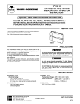 White Rodgers 1F59-13 User's Manual