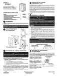 White Rodgers 1E30N-311 Installation and Operation Instructions