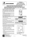 White Rodgers 152-10 Line Voltage, Locked Case Installation Instructions