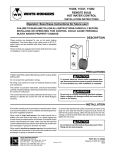 White Rodgers 11D37 User's Manual