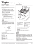 Whirlpool Range GGG388LX User's Manual