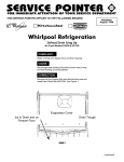 Whirlpool Freezer EV150 User's Manual