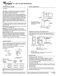 Whirlpool WGT3300S User's Manual