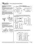Whirlpool WFW9550W User's Manual