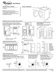 Whirlpool WFW9500T User's Manual